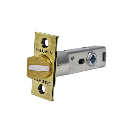 Baldwin Passage Latches Satin Brass with Brown 5510.060